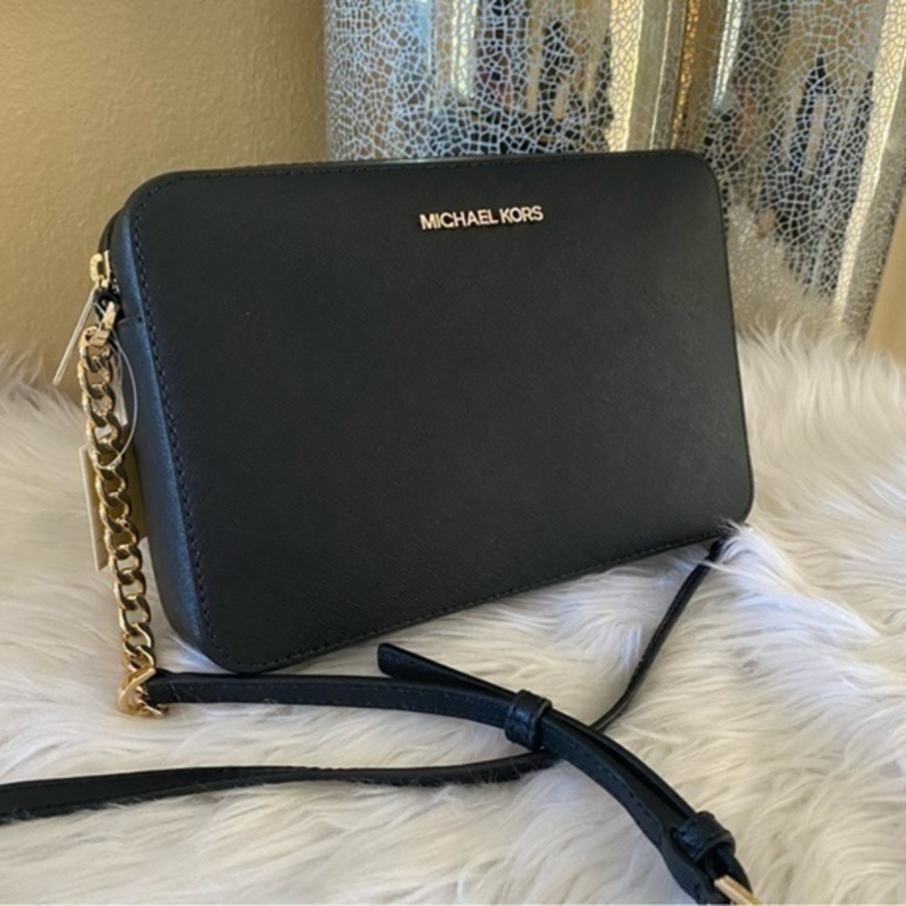 Michael Kors Jet Set Large East West Saffiano Leather Crossbody bag